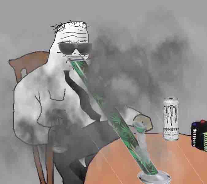 Boomer smokes bong — Boomer meme