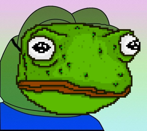 Pepe wearing ugly frog mask — Pepe meme