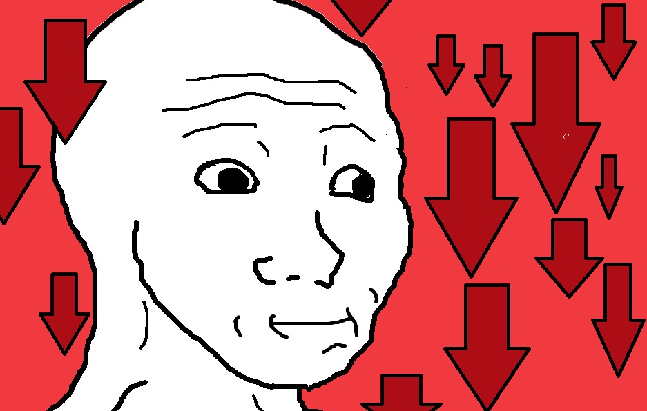 Wojak red arrows background — Wojak meme
