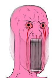 Pink wojak bobbing — Wojak meme
