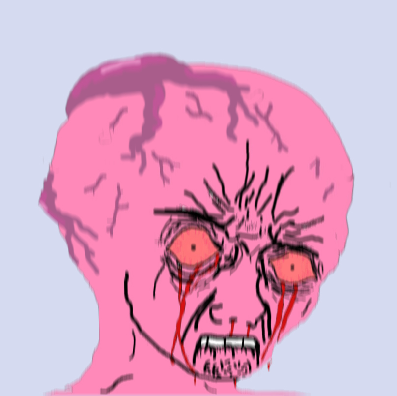 Pink wojak ugly brain — Wojak meme
