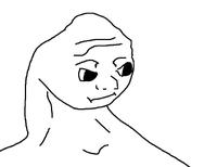 Brainlet giving you side eye — Brainlet meme