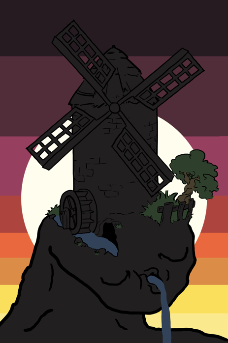 Brainlet windmill sunset — Brainlet meme