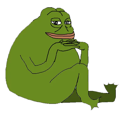 Seated classic groyper Groyper sticker — Sticker Packs meme