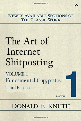 Knuth art of shitposting — Reaction meme