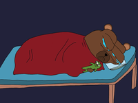 Bobo crying bed pepe doll — Bobo meme