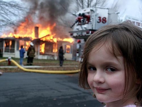 Disaster Girl meme template — Templates meme