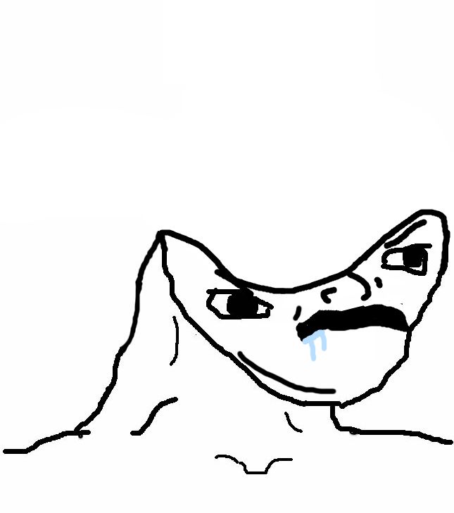 Brainlet sunken head — Brainlet meme