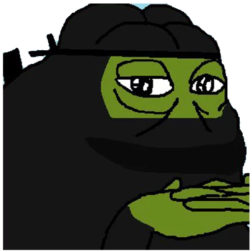 Black ninja Groyper sticker — Sticker Packs meme