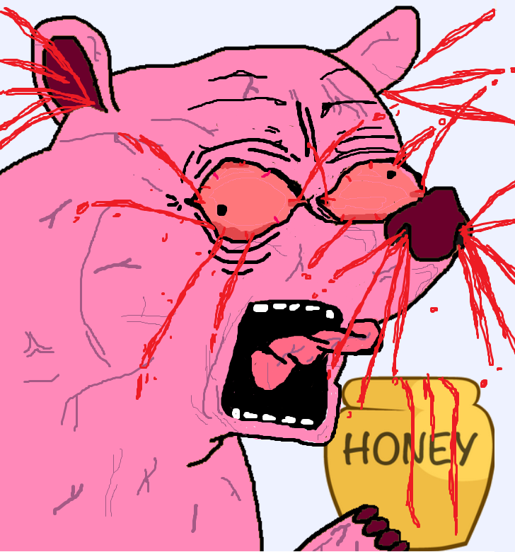 Pink bear honey — Reaction meme