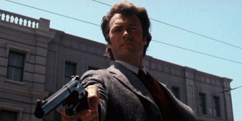 Dirty Harry Aiming .44 Magnum — Reaction meme