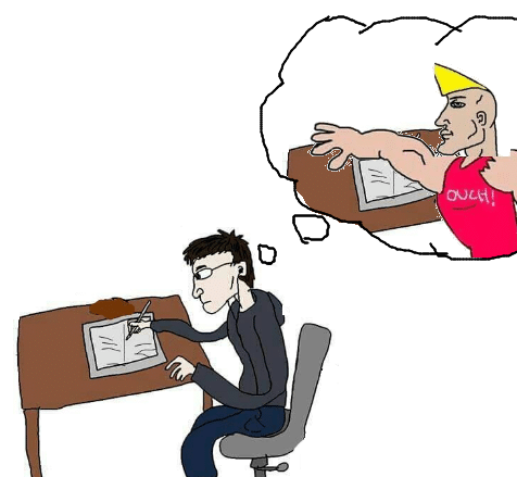 Virgin dreams of being chad — Reaction meme