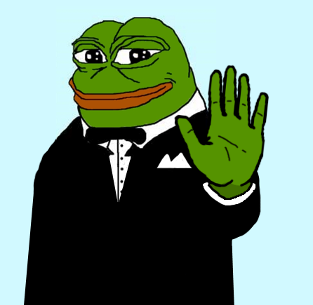 Pepe tux stops you — Pepe meme