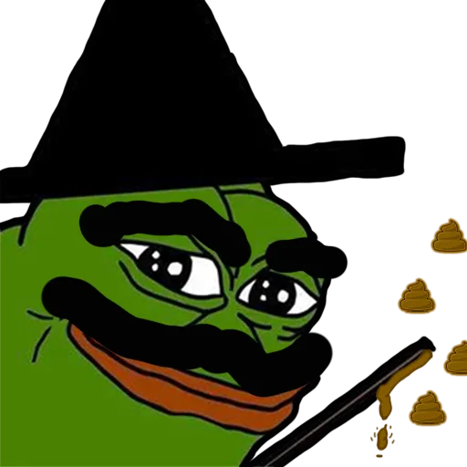 Poop wizard Jeet Degen sticker — Sticker Packs meme