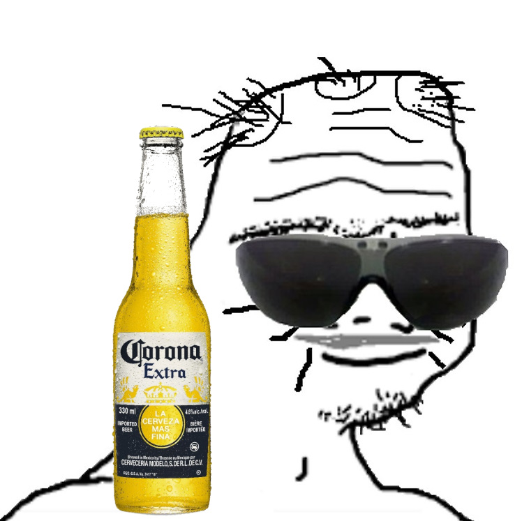 Boomer with corona beer — Boomer meme