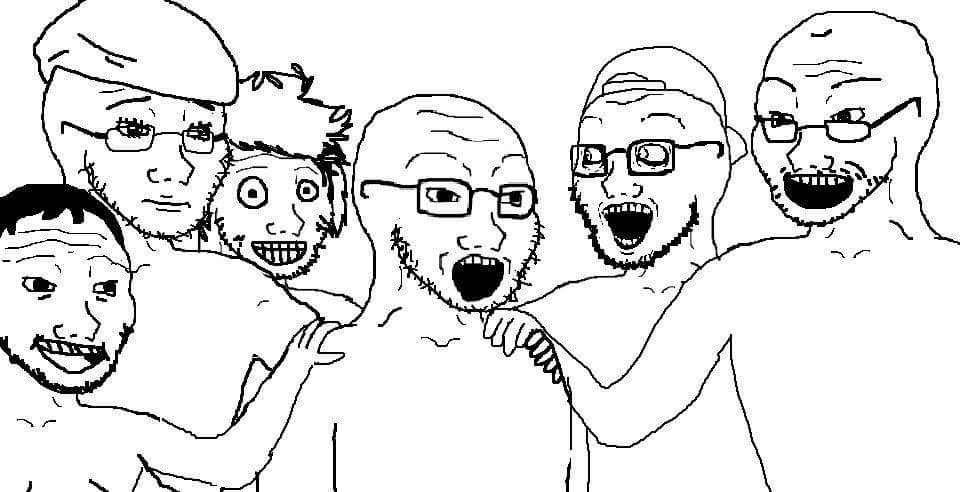 Wojak soy boy friends — Wojak meme