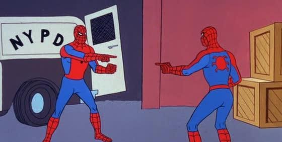 Spider Man Double meme template — Templates meme