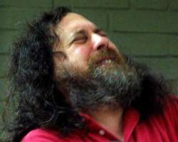 Stallman laughing — Reaction meme