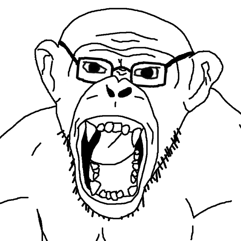 Wojak soy boy chimp — Wojak meme