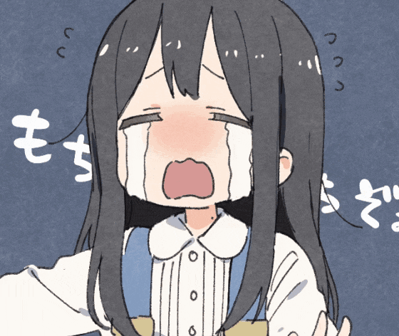 Anime Girl Crying with Tears — Reaction meme