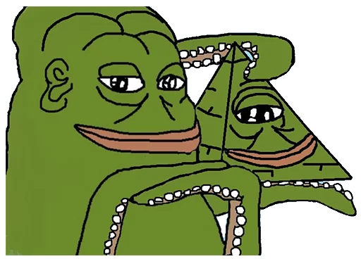 Pearl necklace Groyper sticker — Sticker Packs meme