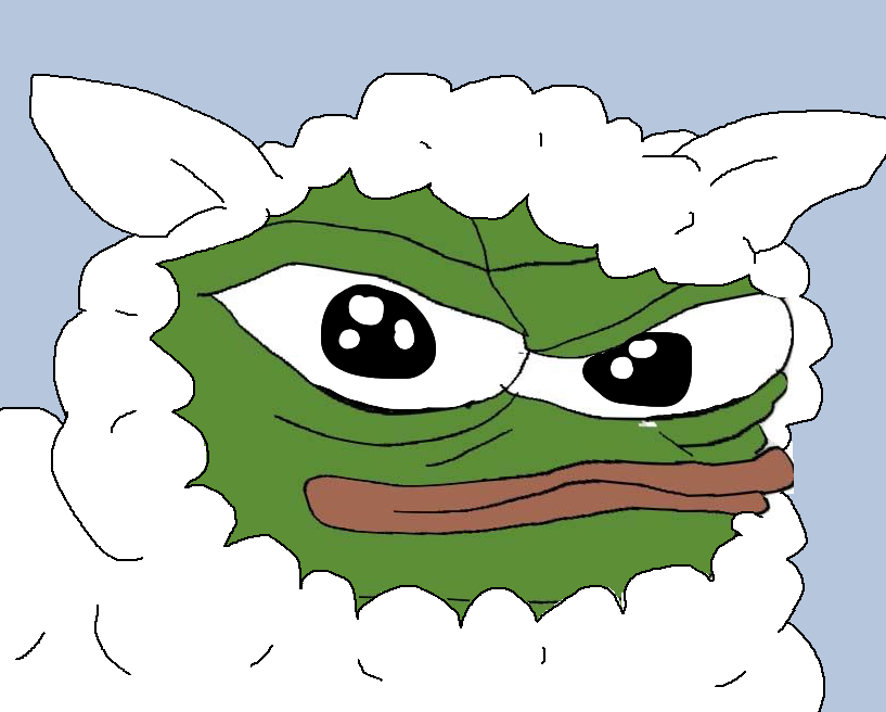 Pepe in sheep costume — Pepe meme