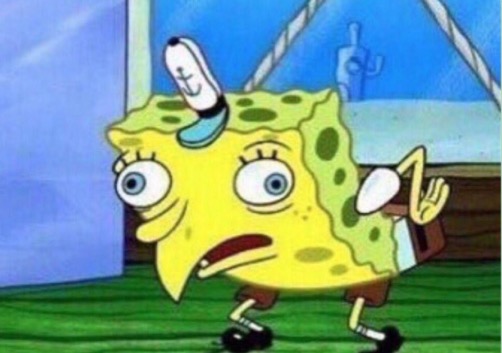 Mocking Spongebob meme template — Templates meme