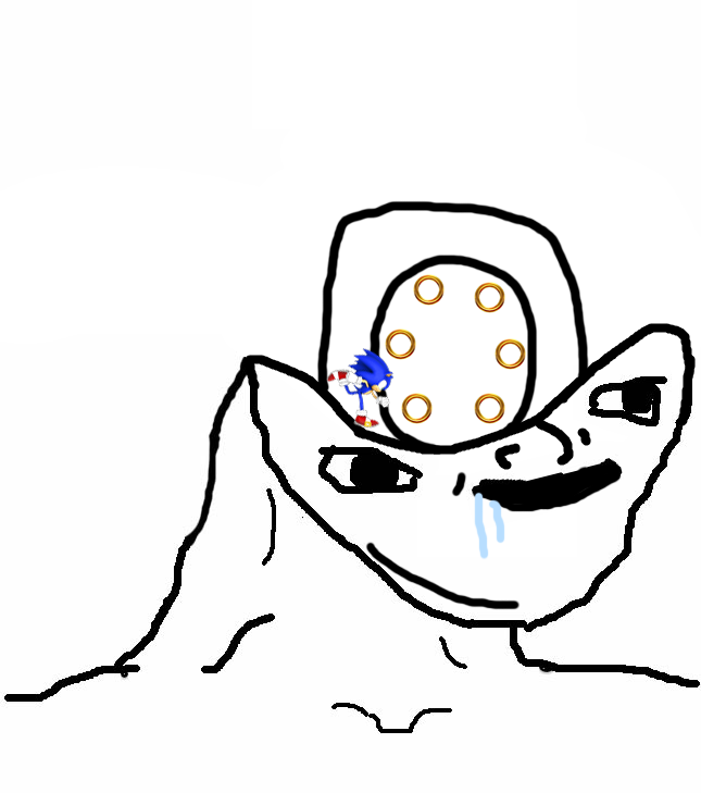 Brainlet sonic hedge hog — Brainlet meme