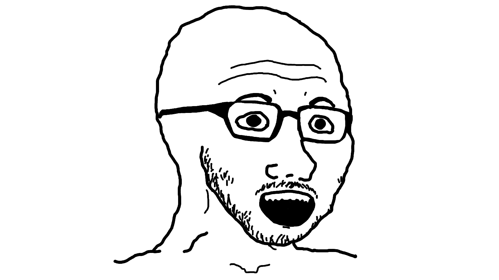 Wojak soy boy thick glasses — Wojak meme