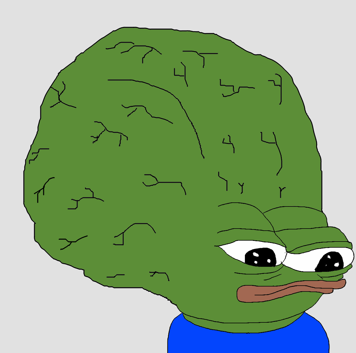 Pepe extra big brain — Pepe meme