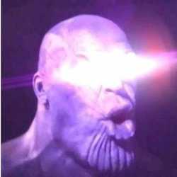 Thanos diamond eyes — Reaction meme