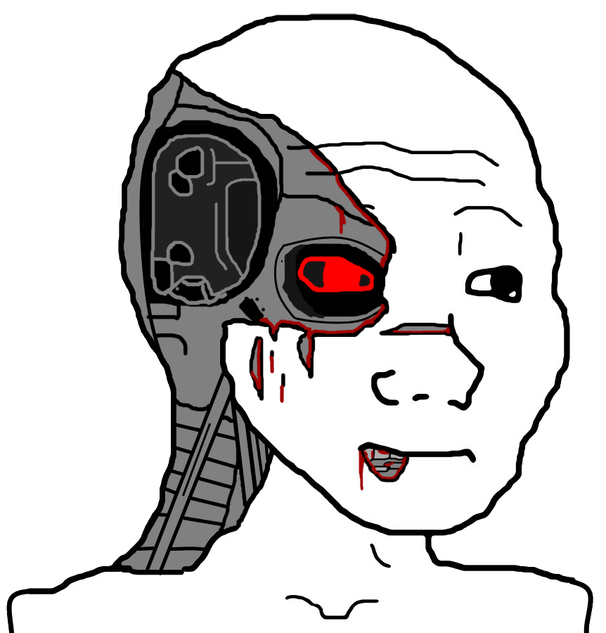 Wojak cyborg — Wojak meme