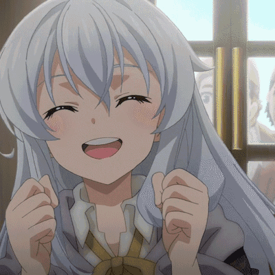 Anime Girl Shaking Excited — Reaction meme