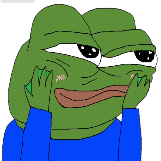 Hands on face Frog Friends sticker — Sticker Packs meme