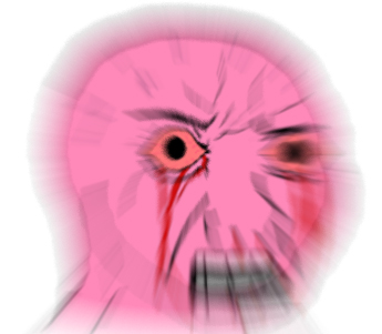 Pink wojak action round — Wojak meme