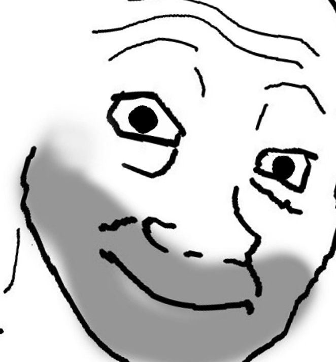 Wojak crazy eyes — Wojak meme