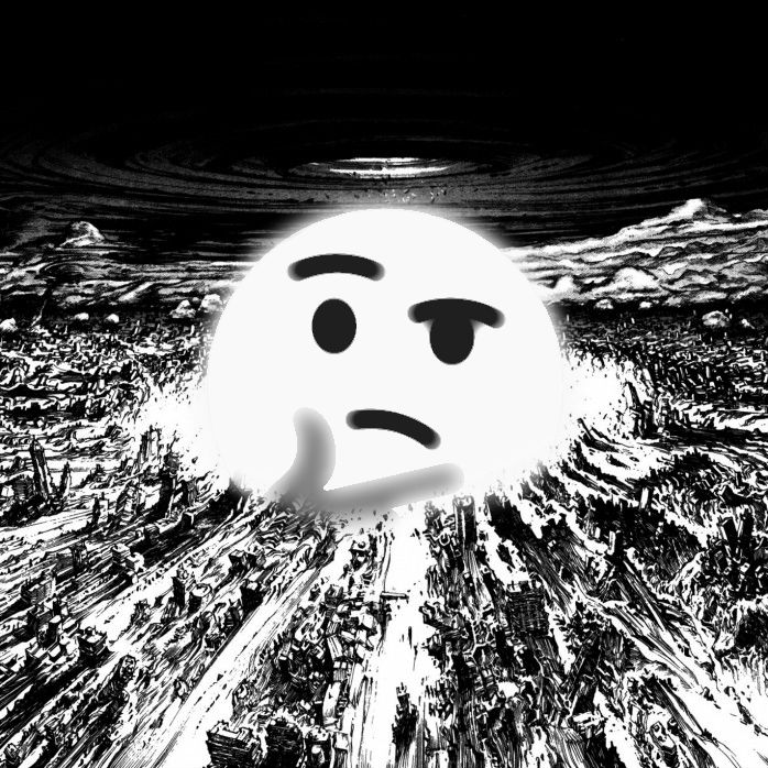 Thinking emoji nuke — Reaction meme