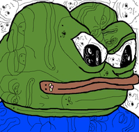 Pepe with wojak lines — Pepe meme