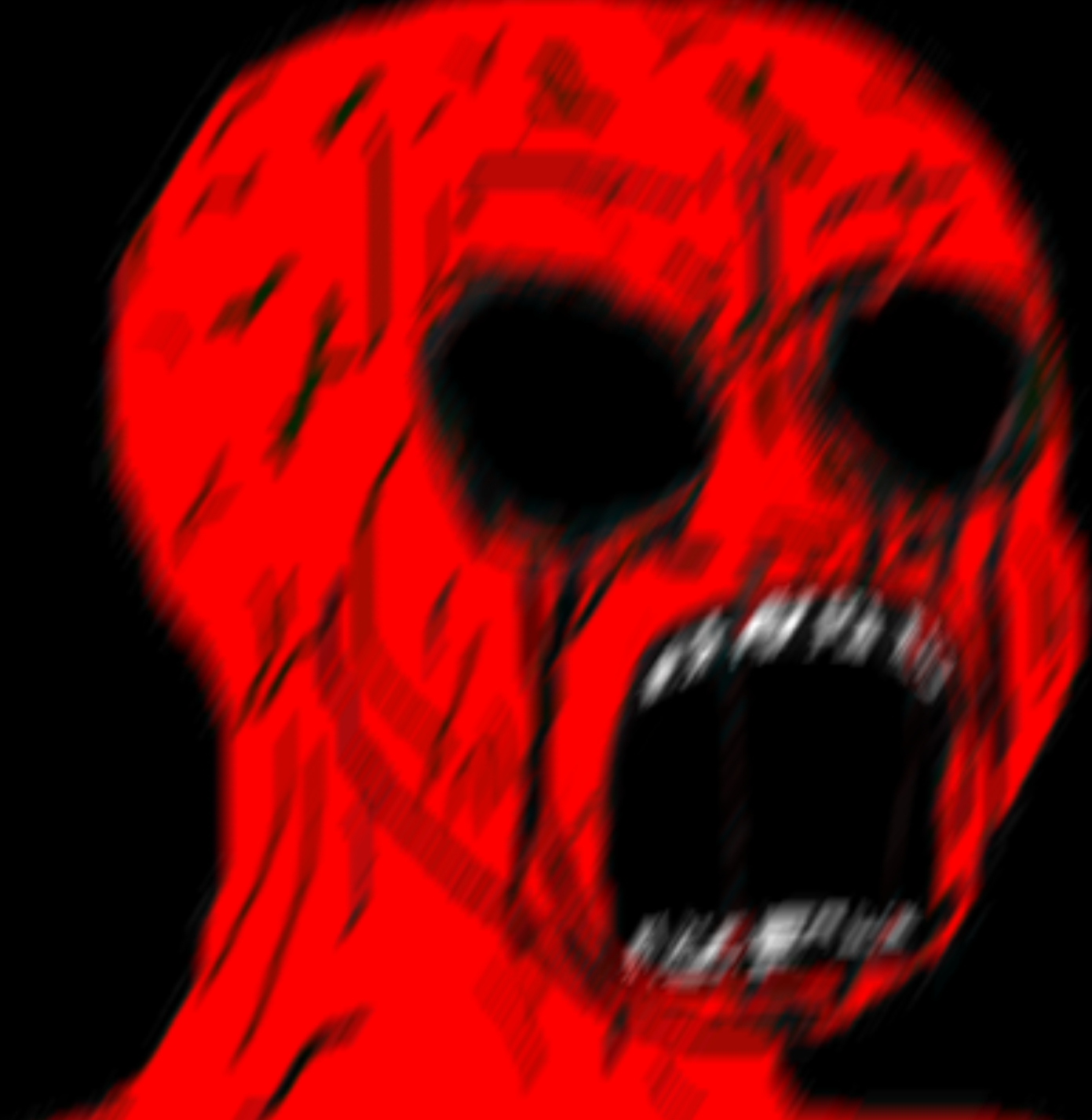 Red wojak screech — Wojak meme