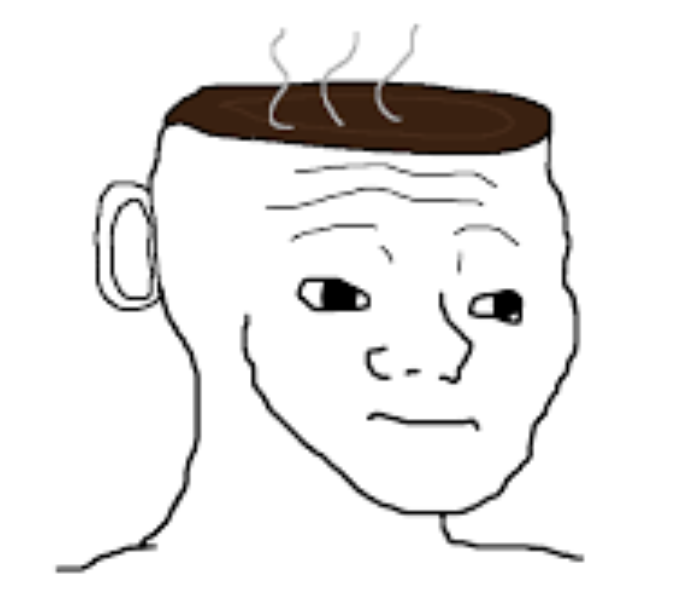 Wojak coffee mug head — Wojak meme