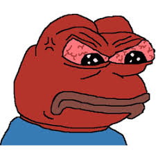 Pepe red angry face — Pepe meme