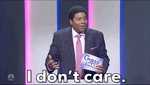 Kenan Thompson I Don't Care — Reaction meme