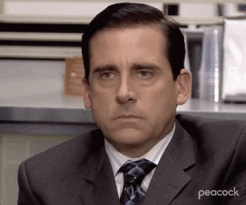 Steve Carell Annoyed — Reaction meme