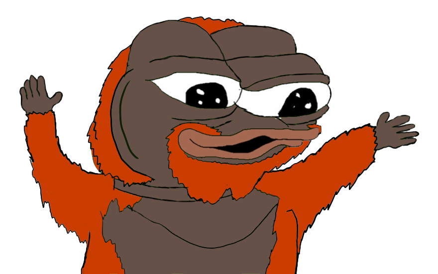 Pepe happy orangutan — Pepe meme