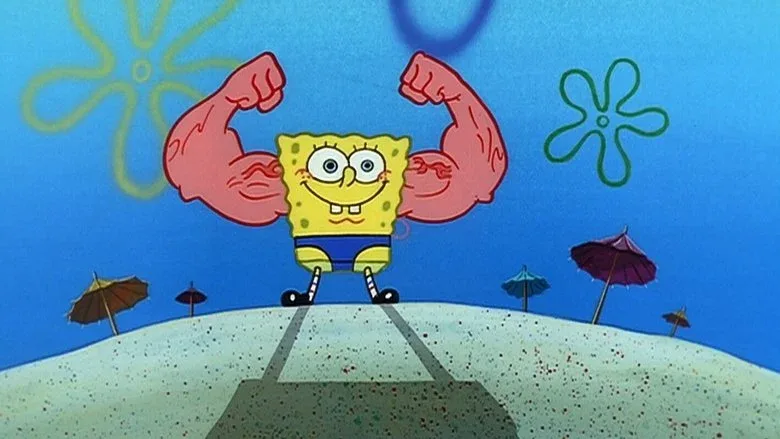 Spongebob muscles — Reaction meme
