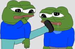 Pepe kicks pepe in face — Pepe meme
