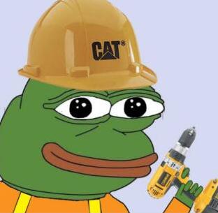 Pepe construction worker — Pepe meme