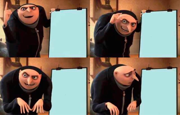Gru's Plan meme template — Templates meme
