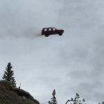 Car drives off of cliff,(improved) meme template — Templates meme