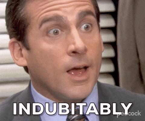Steve Carell Indubitably — Reaction meme
